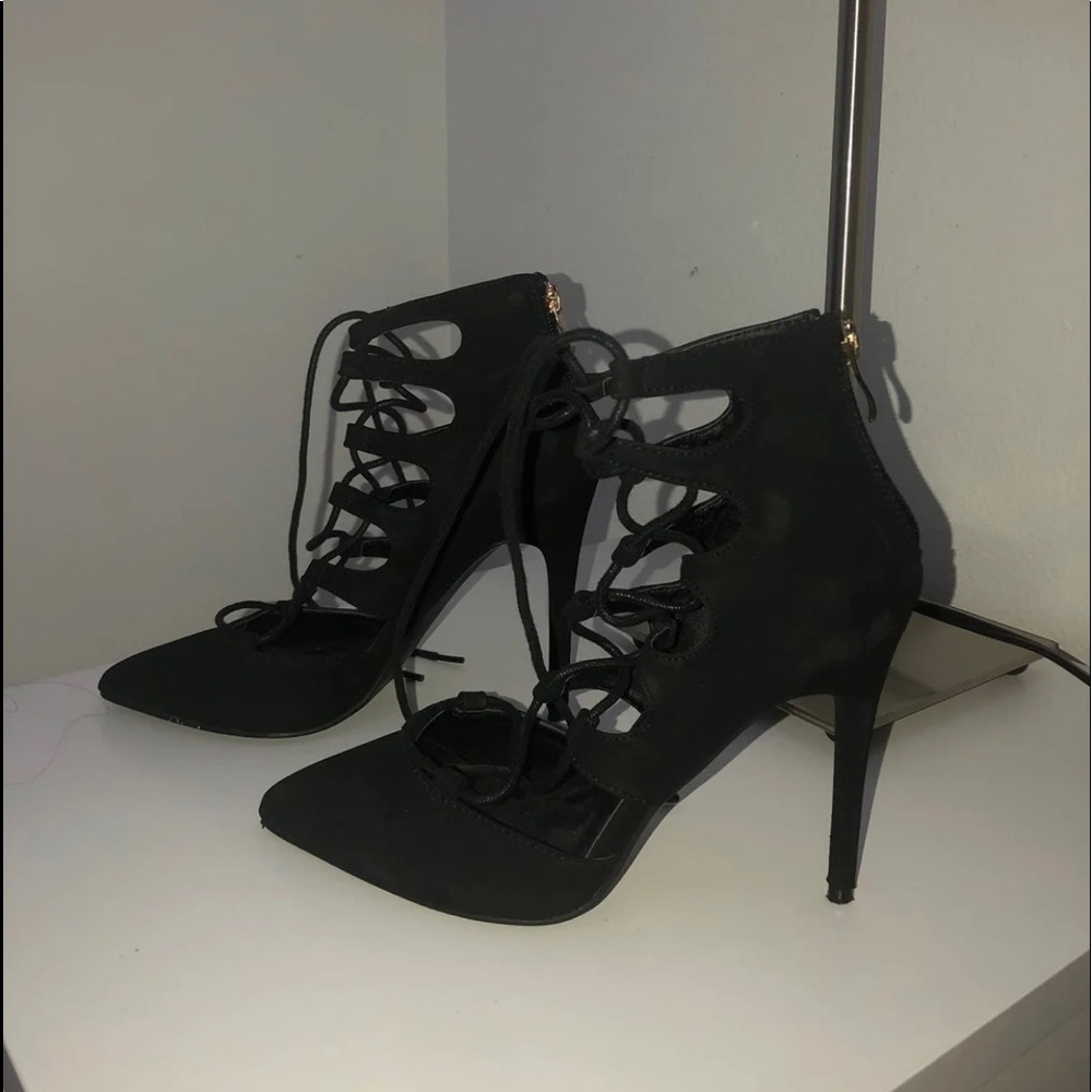 Charlotte Russe lace up heels